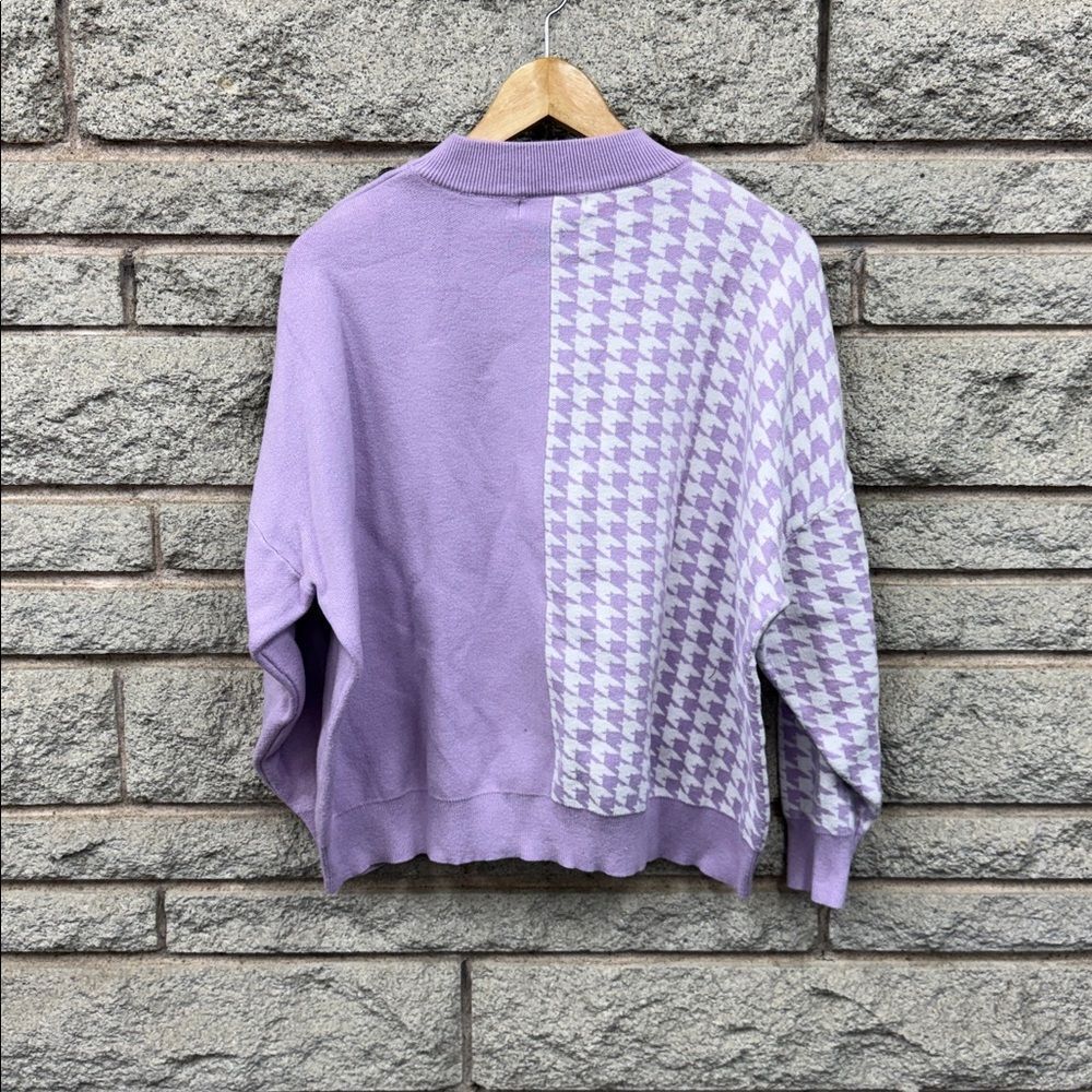 Mc Lorene pull half purple zigzag - Picture 2 of 4